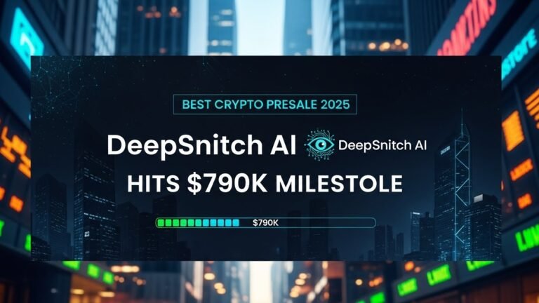 Best Crypto Presale 2025 DeepSnitch AI Hits $790K Milestone