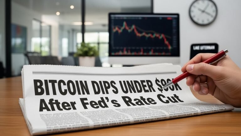 Bitcoin Dips Under $90K After Fed’s Rate Cut