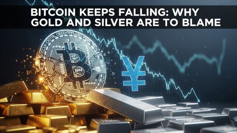 Bitcoin Keeps Falling: Why Gold and Silver Are to Blame