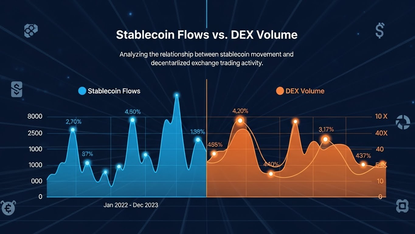 Stablecoin Flows vs. DEX Volume