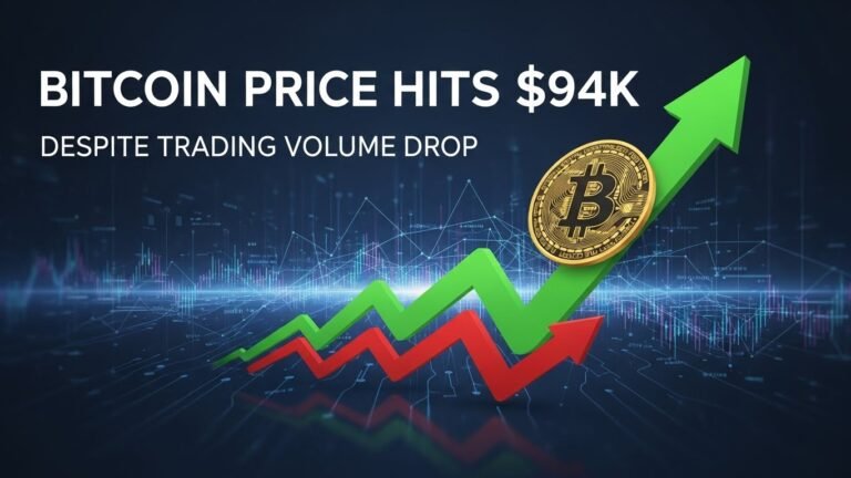 Bitcoin Price Hits $94K Despite Trading Volume Drop Crypto News