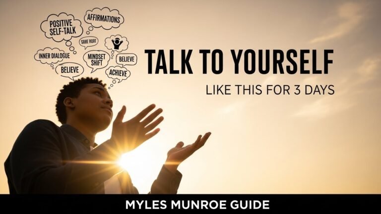 Talk to Yourself Like This for 3 Days - Myles Munroe Guide