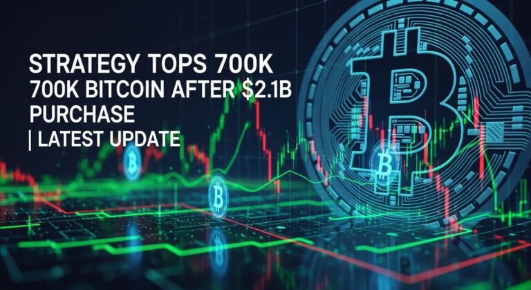 Strategy Tops 700K Bitcoin After $2.1B Purchase Latest Update