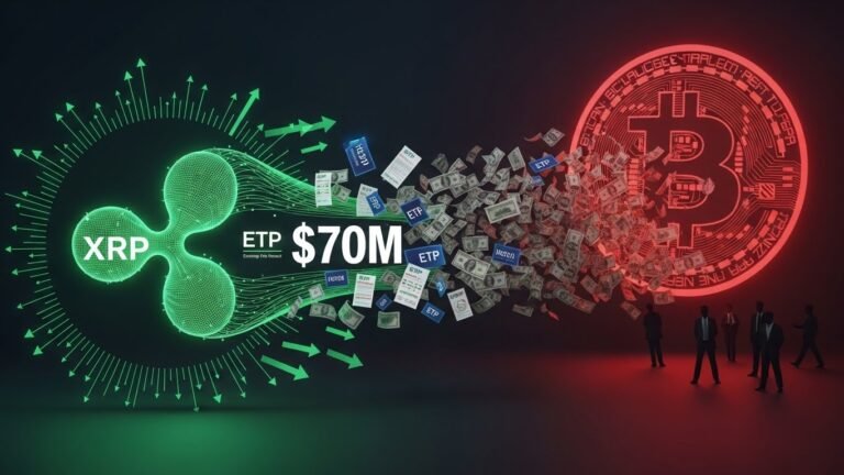 XRP ETPs Pull $70M as Bitcoin Sees Institutional Exit