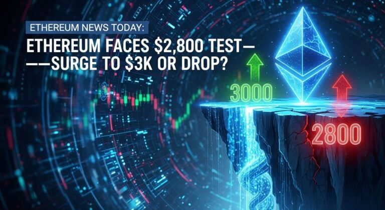 Ethereum News Today Ethereum Faces $2,800 Test—Surge to $3K or Drop